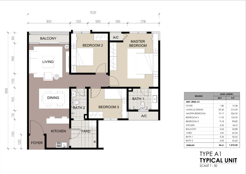 PECB PROPERTIES BERHAD SELAYANG TYPE A1 PLAN