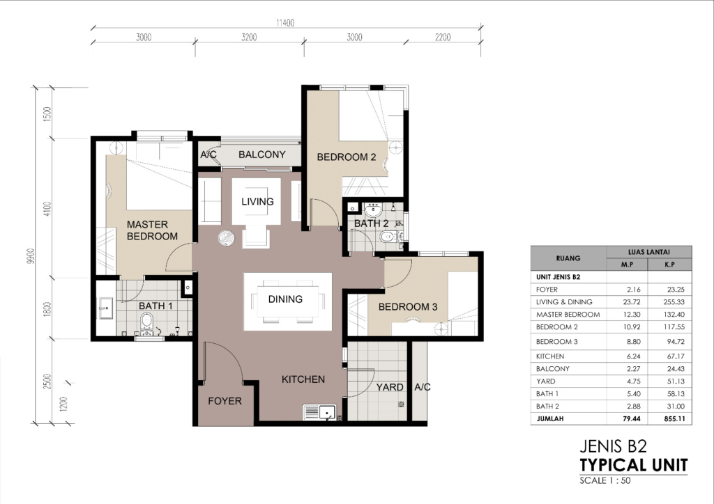 PECB PROPERTIES BERHAD SELAYANG TYPE B2 PLAN